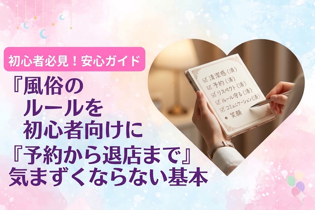 風俗のルールを初心者向けに解説｜予約から退店まで気まずくならない基本